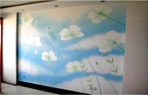 宁海画墙绘怎么画好白云的蓬松感？