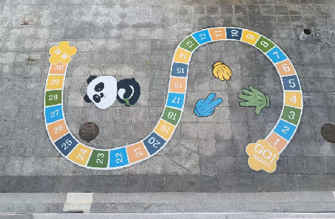 宁海地面游戏彩绘